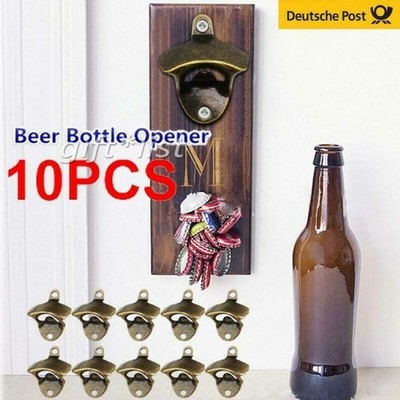 10 Stk Bier Flaschenöffner Bar Wandmontage Bieröffner Beer Opener Geschenk NEU