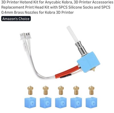 3D Printer Hotend Kit For Anycubic Kobra. Replacement Print Head Kit