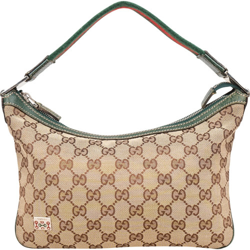 Gucci Monogram GG Web Sherry Line Handbag Bag