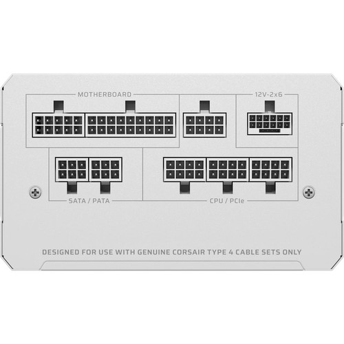 Corsair 1000W Atx Fully Modular White Power Supply - Rm1000e - 80 Plus Gold - Afbeelding 3 van 4