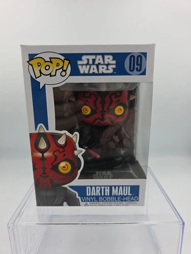 Funko Pop! Star Wars 09 Darth Maul Blue Box Large Font 2011 w/protector