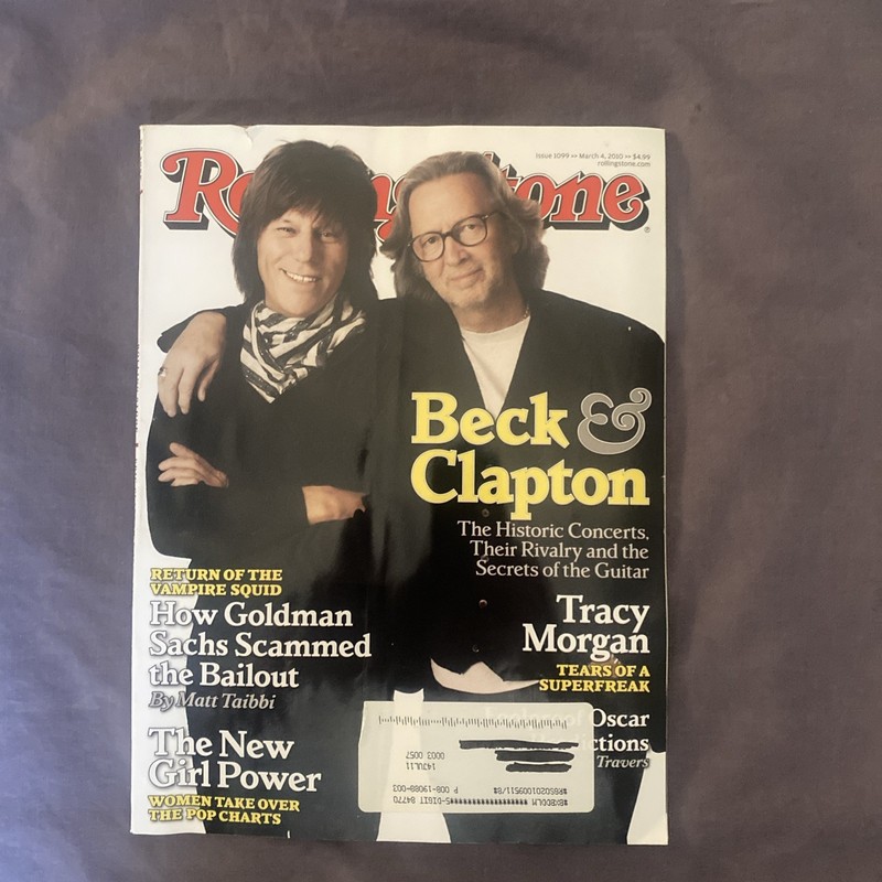 ROLLING STONE with JEFF BECK & ERIC CLAPTON on the cvr! MARCH 4, 2010