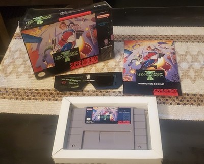 JIM POWER LOST DIMENSION original SNES release W 3D GLASSES COMPLETE PLEASE READ