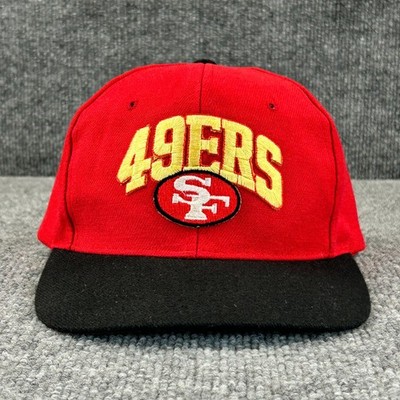 VINTAGE San Francisco 49ers Hat Cap Snap Back Red Gold Nissin Baseball Logo 90s