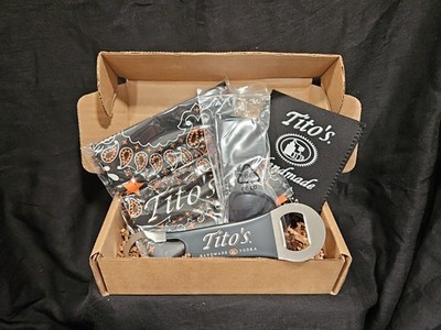 Tito s Handmade Vodka GIFT SET. Promo Merch. 4 Items. 