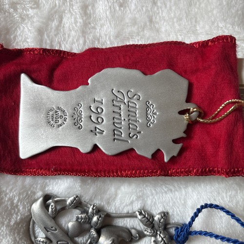 vintage avon pewter Christmas ornaments - Picture 5 of 13