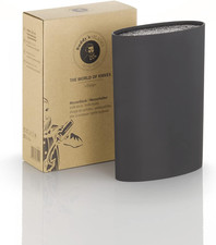 Buddy'S Blades - Ceppo Portacoltelli, Altezza 23 Cm, Colore Nero, Ovale, in Plas