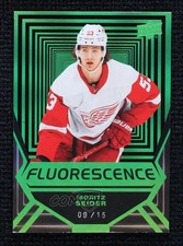 2021-22 Upper Deck Series 2 Fluorescence Green 9/15 Moritz Seider #FL-19 13dl