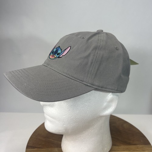 Disney Lilo and Stitch Baseball Hat Ohana Family Grey Adjustable Embroidered NWT - Picture 8 of 11