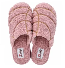 NEW! HEB Bakery Pink Concha Slippers Adult Size Small H-E-B Pan Dulce Pantuflas