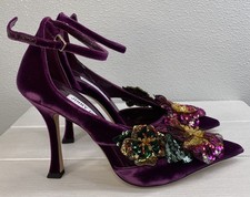 Jimmy Choo Azara 100 Floral Applique Pumps Wo...