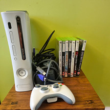 Microsoft Xbox 360 Bundle Tested used Working 60GB HDD With Joypad And 7 Games