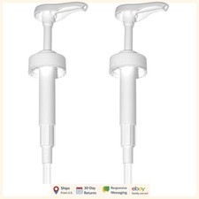 Gallon Pump Dispenser for Plastic or Glass Bottles - Pack of 2 Heavy-Duty Pumps
