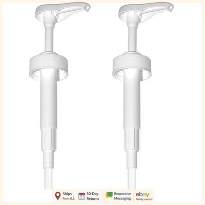 Gallon Pump Dispenser for Plastic or Glass Bottles - Pack of 2 Heavy-Duty Pumps