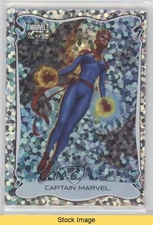 2022 Upper Deck Masterpieces Holofoil Small Dots Captain Marvel #13 READ 1a7b
