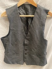 Moss London Grey Skinny Fit 42" Chest Waistcoat REF00041