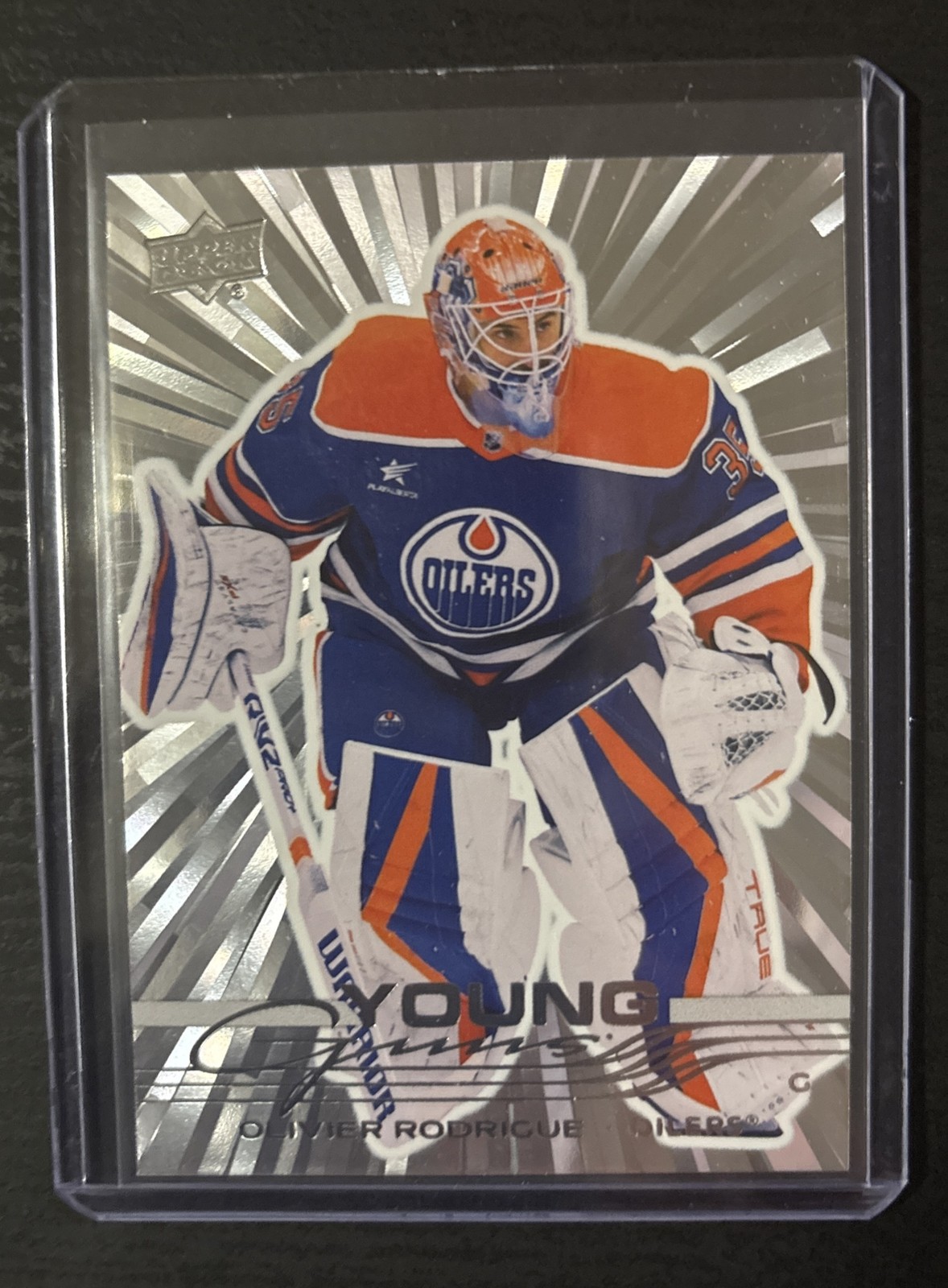 2025-26 Upper Deck - Young Guns Olivier Rodrigue #203 Outburst (RC) Oilers