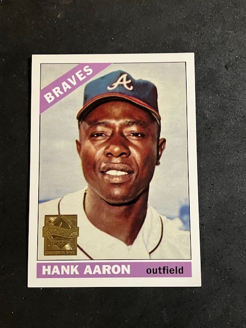 2000 Topps - Hank Aaron Reprints Hank Aaron #13 1966 Topps MINT CENTERED