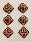 Matching Set of WW2 Era Officers Cloth Pips for the Rank of Captain