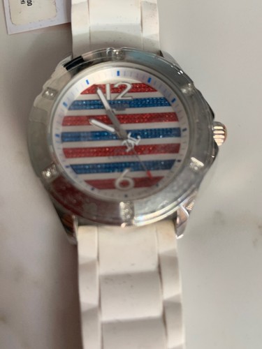 JUICY COUTURE WOMENS WHITE RICH GIRL WATCH ORG. $195.00 BNWT - 第 2/8 張圖片