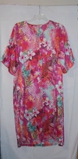 Natori Cruz Kaftan Women Sze Small Caftan Gown Loungewear Nightgown Satin V-Neck