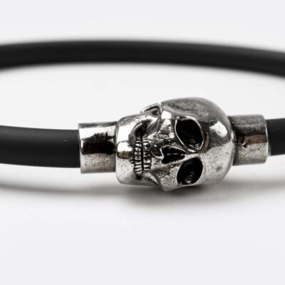 アクセサリー ALEXANDER MCQUEEN RUBBER CORD SKULL s-l400.jpg