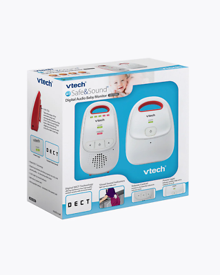 VTech Digital Audio Baby Monitor White/Red (BM1000)