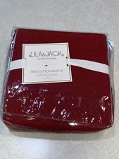 Lila  Jack Holiday Collection 100 Cotton Waffle Baby Blanket 30  x 40  Red New