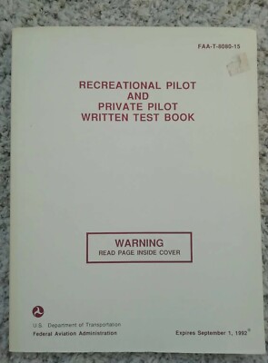 Freizeitpilot und Privatpilot Testbuch US-Ministerium oder Transport