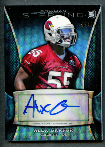 Alex Okafor 95/99 signed autograph auto 2013 Topps Bowman Sterling Football Card - Picture 1 of 1