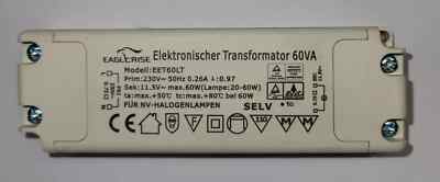Original Eaglerise  NV-Halogen Trafo EET60LT Treiber 20-60 Watt Transformator R-