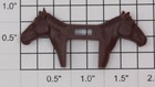 Lionel 6712-25 Horse Heads Dark Brown (4)