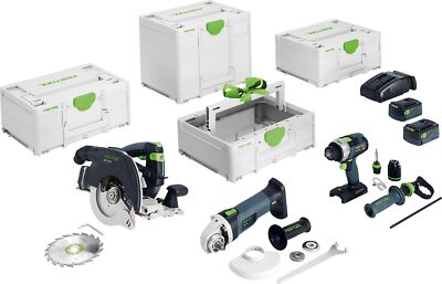 Festool Akku-Combo-Set Holzbau HKC 55/TPC 18/AGC 18/TB M 137 | 578025