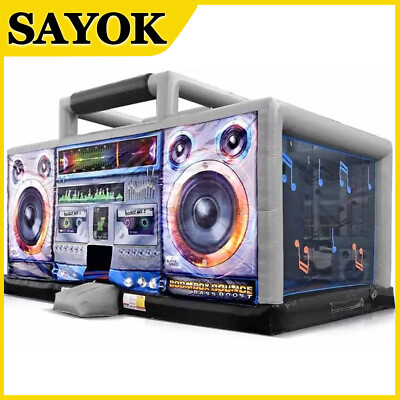 Aufblasbare Boom Box Bounce House Moon Walk Bounce House Jumping Bouncy Castle