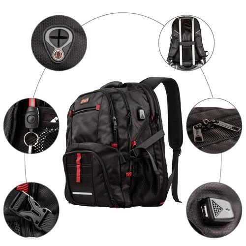 HOT DEAL Large TSA Friendly Durable Travel Backpack Anti-Theft 17" Laptop Bag - Picture 3 of 6