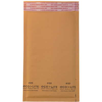5x10 EcoLite Kraft Bubble Mailers Padded Envelopes 5''x10'' Size #00