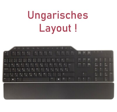 Dell KB522 Multimedia Keyboard, kabelgebunden mit Handauflage, Layout ungarisch