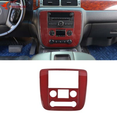Red Carbon Central Dashboard Navigation Panel Trim For Avalanche SIERRA 07-13 US