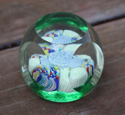 Ancienne sulfure ou presse papier Baccarat ? Saint Louis ? millefiori
