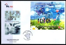 Turkey 2013 world down syndrome day - nature souvenir sheet FDC