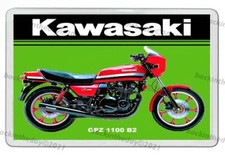 RETRO - KAWASAKI GPZ 1100 B2 POSTER ART NEW JUMBO FRIDGE MAGNET OR KEYRING   