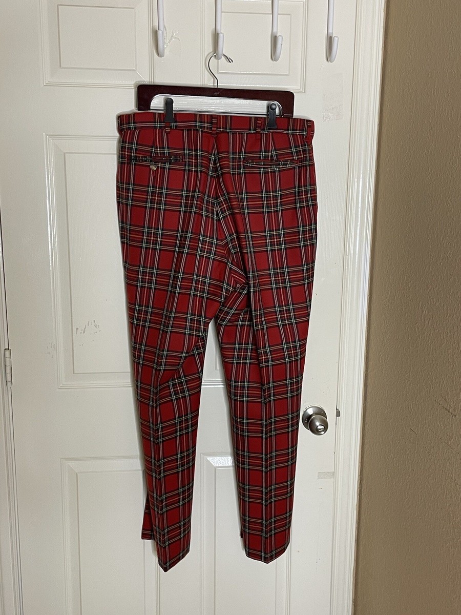 Vintage Orvis tartan plaid trousers pants 36 R UK