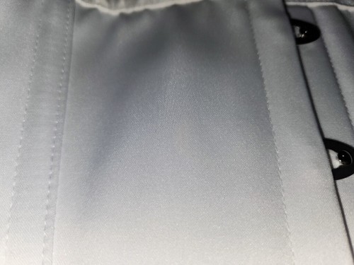 Corset Story UK 24 UnderBust Waspie Waist Lace Back Fetish Steampunk White Steel - Picture 16 of 16