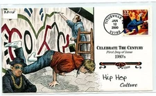 WWLF US COLLINS CACHET FDC CELEBRATE THE CENTURY CTC  3190o   HIP-HOP CULTURE
