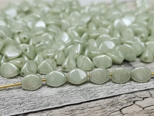100 Czech glass pinch spacer beads 5 x 3 mm - VARIATY of COLORS - Picture 28 of 46