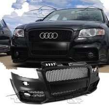 PARAURTI ANTERIORE PER AUDI A4 B7 8E 04-08 RS LOOK NERO SPOILER KIT 1017650