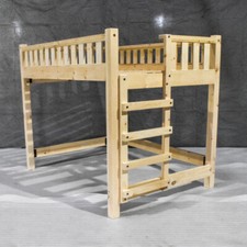 Farmhouse Unfinished Loft Bed Queen- Solid Wood/Modern/Made in USA/Free Shipping