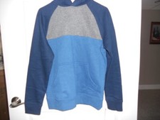 Boys Urban Pipeline Fleece Lined Long Sleeve Blue Hoodie Sweatshirt-XL 18/20