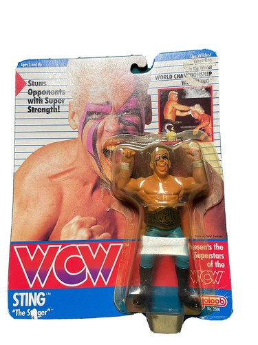 Sting The Stinger NEW MOSC WCW 1990 Galoob 5