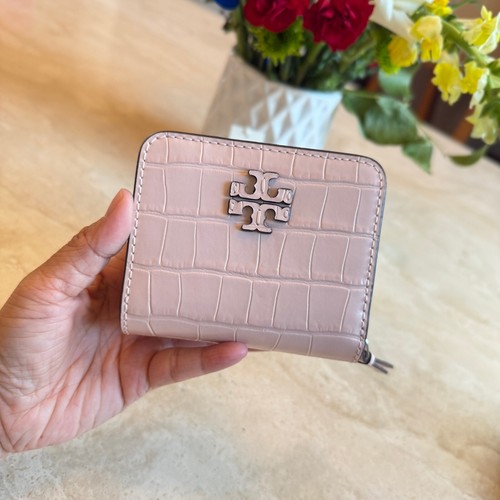 Tory Burch Thea Bifold Wallet 153390 In Clay Pink AUTHETIC